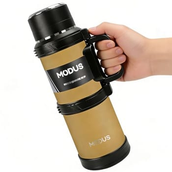 MODUS 2400mL Garrafa Térmica para Água e Café Inox Parede Dupla Isolada
