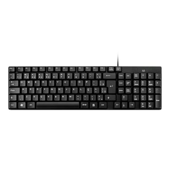 Teclado Com Fio Compacto Conexão USB Resistente Água Preto Multi - TC193