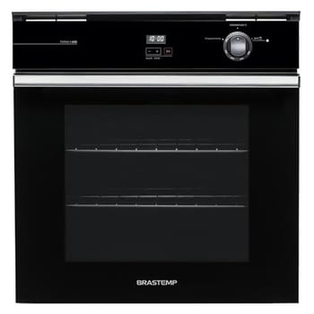 Forno de Embutir a Gás Brastemp 78 Litros Preto com Grill e Timer Touch - BOA84AE 220V