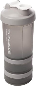 Lyor - Coqueleira Shaker 3 Em 1 - Performance Cinza 650ml