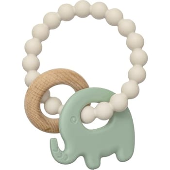 Buba, Mordedor Em Silicone E Bambu Elefante Verde