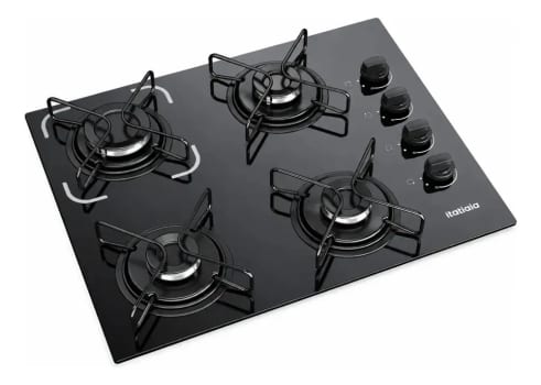 Cooktop Itatiaia Essencial 4 Bocas cor Preto