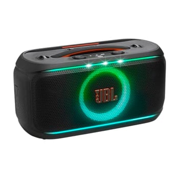JBL PartyBox On-the-Go 2 - Altifalante portátil Bluetooth para festas com microfone sem fio, espetáculo de luz dinâmica, 15 horas de reprodução