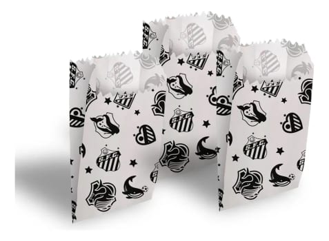 50 Sacos Pipoca Doce Salgado Temático Festa Santos Decoração