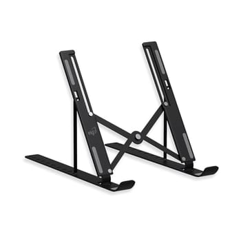 Suporte de Mesa Portátil para Notebook/Laptop de 10" a 17,3", 10 Níveis de Regulagem, Dobrável, Inclui Bolsa de Transporte, Preto, NTB8520B, ELG