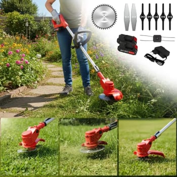 Roçadeira Sem Fio KNakasaki 48V 1580W Aparador de Grama Bateria