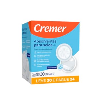 Absorvente Cremer 30Un. Seios
