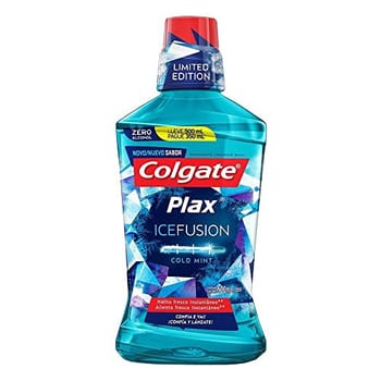 Colgate Plax Ice Fusion Cold Mint Enxaguante Bucal, 500ml