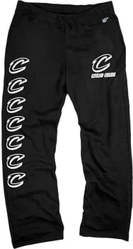 Blue 84 Calça de moletom masculina licenciada oficialmente pela NBA, preta icônica