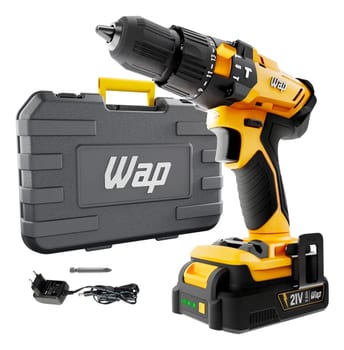 Parafusadeira e Furadeira de Impacto 3/8" WAP K21 ID02 2000 mAh