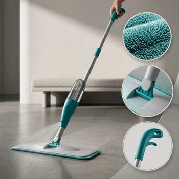 Mop Spray Esfregão Vassoura Mágica WOW WORLD OF WONDERS Mop Spray