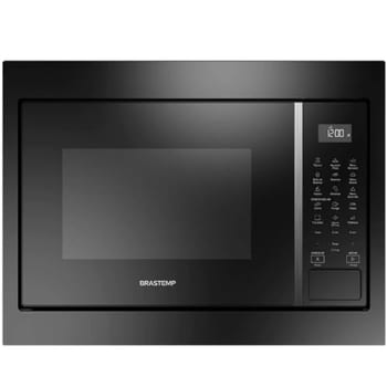 Micro-ondas Brastemp de Embutir 32 Litros Preto com 18 Receitas Pré-Programadas e Design Sofisticado - BM146AE 110V