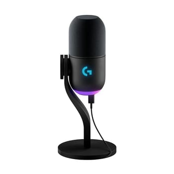 Microfone Dinâmico Gamer Logitech G Yeti GX com RGB LIGHTSYNC Captação Dinâmica Supercardioide, Conexão USB Plug and Play para Gravação de Conteúdo e