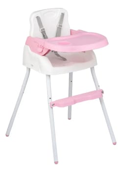 Cadeira De Alimentação Bebê Portátil 3em1 Styll Baby Segura Cor Rosa-claro Cor