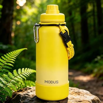 950ml Garrafa Térmica de Aço Inoxidável com Alça Paracord