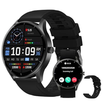 Smartwatch PEJE ZW02 com Chamadas, Pulseira Extra e 123+ Modos Esportivos