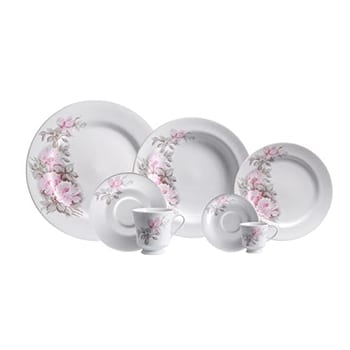 Porcelana Schmidt Maresias Aparelho de Jantar Chá e Café 42 Peças (Xícaras Chá 200 ml e Café 60 ml)