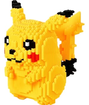 Pikachu Pokemon Pokebola Grande Brinquedo De Construção 5210