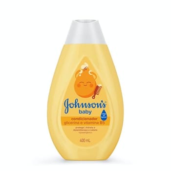 Condicionador Infantil Johnson's Baby Regular 400 ml, Amarelo