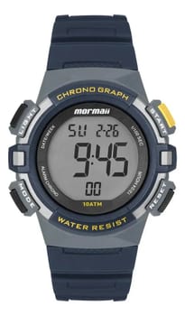 Relógio Digital Mormaii Molcdaar8a Azul Design Esportivo e Resistente à Água