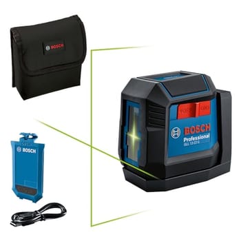 Nível a Laser Verde GLL 12-22 G 12m 1 Bateria + Suporte Bosch