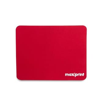 Maxprint Base para Mouse Mini – Vermelha – Revestimento em Tecido – Base Antiderrapante – Ideal para Escritório e Notebook