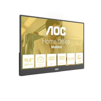 Monitor Portátil AOC 15.6" FHD IPS USB-C Capa Magnética Alto-falantes 16T20E2