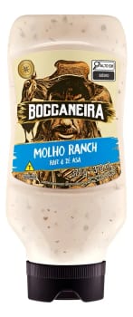 Molho Ranch Gourmet Artesanal Exclusivo Alta Qualidade Original Premium Lanche Churrasco Boccaneira Bisnaga De 370 G
