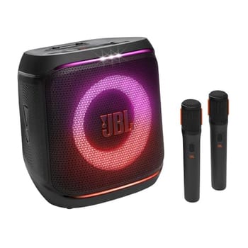 JBL, Caixa de Som, PartyBox Encore Essential 2 Mic, Show de Luzes, Bluetooth, Portátil, Resistente a Respingos, Bateria de até 15H, Pro Sound, AI