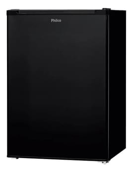 Frigobar Philco 68L Preto Compacto com Compressor 5 Níveis PFG85P