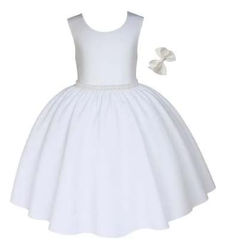 Vestido Formatura Natal Ano Novo Festa Infantil Luxo E Tiara