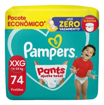 Fralda Pants Ajuste Total Tamanho XXG 74 Unidades Pampers