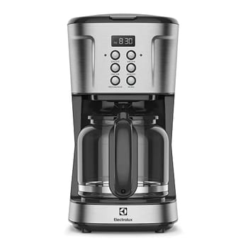 Electrolux Cafeteira Elétrica inox filtro permanente removivel capacidade 1,5L 38 xicaras função timer painel digital desligamento automatico ECM30