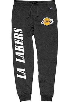 Blue 84 Calça de moletom masculina licenciada oficialmente pela NBA, carvão