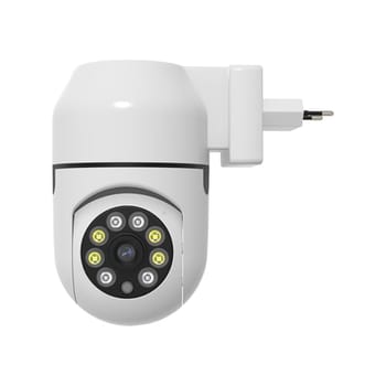 Câmera de Segurança WiFi Interna 2MP, Rotação 360°/90°, Detecção Humana, Áudio Bidirecional, Visão Noturna Infravermelha e LED, Gravação em Cartão TF