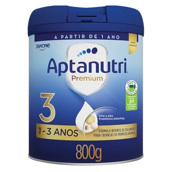 Danone Nutricia - Aptanutri Premium 3, 1-3 anos, Fórmula de Seguimento, 800g