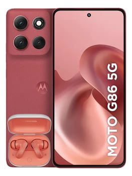 Smartphone Motorola Moto G86 5g + Moto Buds - 256gb 8gb Ram+16gb Ram Boost, Tela 1.5k Poled, 50mp Sony Camera Ois Moto Ai, Videos Em 4k, Ip68 + Ip69