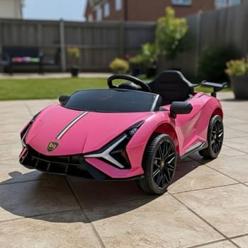 Carro Elétrico Infantil Esportivo com Controle Remoto (Rosa)