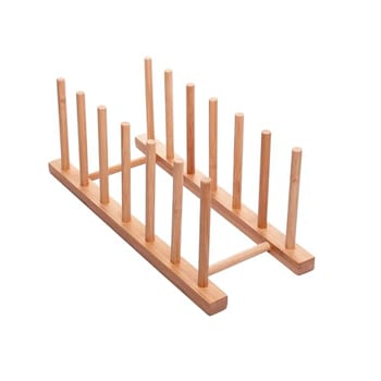 LYOR - Escorredor para Pratos em Bambu 30cm X 12cm X 12cm