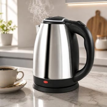 Chaleira Elétrica Inox 110V 1,8L Aquecimento Rápido Desligamento Automático