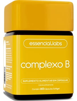 COMPLEXO B - 60 Cápsulas Softgel - Fórmula com Máxima Concentração e Biodisponibilidade
