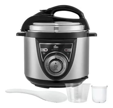 Panela De Pressão Elétrica Kian 4l Inox Acessórios Cor Prateado Frequência 50 Hz X 60 Hz