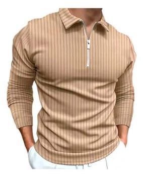 Camiseta Polo Manga Longa Com Zíper Lançamento