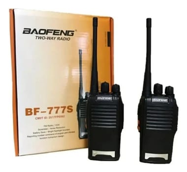 Radio Comunicad Baofeng BF-777S 16 Canais 5W 6km UHF/VHF/FM