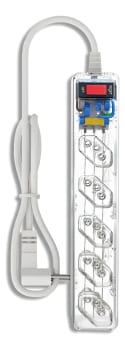 Filtro de Linha Clamper iClamper Energia 5 Tomadas, com DPS e Proteção contra Raios e Surtos Elétricos