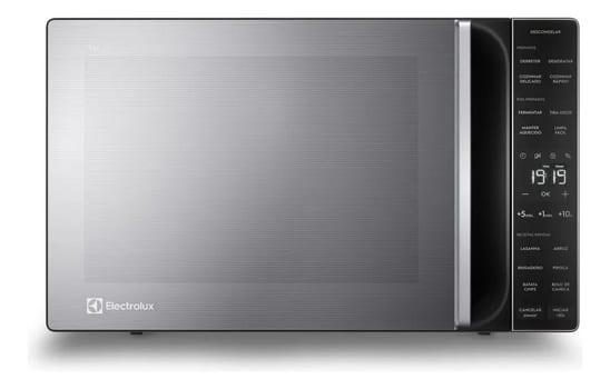 Micro-ondas Electrolux 36L cor Inox Efficient com Descongelamento Assistido ME36S 220v