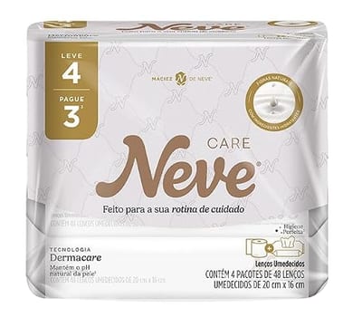Lenço Umedecido Neve Care Leve 4 Pague 3