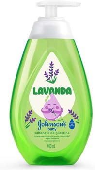 Sabonete Líquido Glicerina Lavanda Johnson’s® Baby, 400ml
