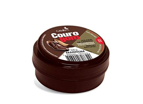 Casa Km Polidor De Sapatos Couro Bom Creme Marrom 36G