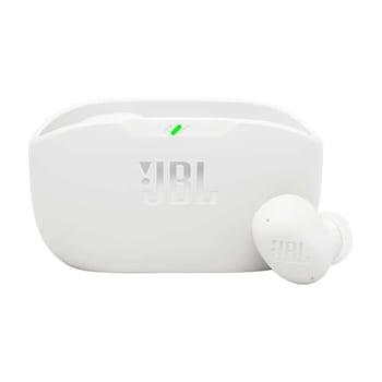 JBL, Fone de Ouvido Sem Fio, JBL, Bluetooth, Wave Buds 2, Intra Auricular, Sem Fio, Resistente À Água e Poeira - Branco